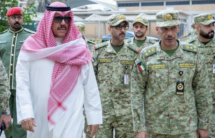 أخبار الكويت | النواف يتفقد موقعاً للحرس الوطني تعرض لاستهداف بمسيّرات معادية | عيون الجزيرة الكويت