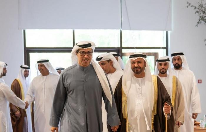 الامارات الان | منصور بن زايد يحضر أفراح الفهيم والخاطر | عيون الجزيرة الامارات