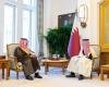 أخبار قطر |  رئيس مجلس الوزراء وزير الخارجية يستقبل السفير السعودي | عيون الجزيرة قطر